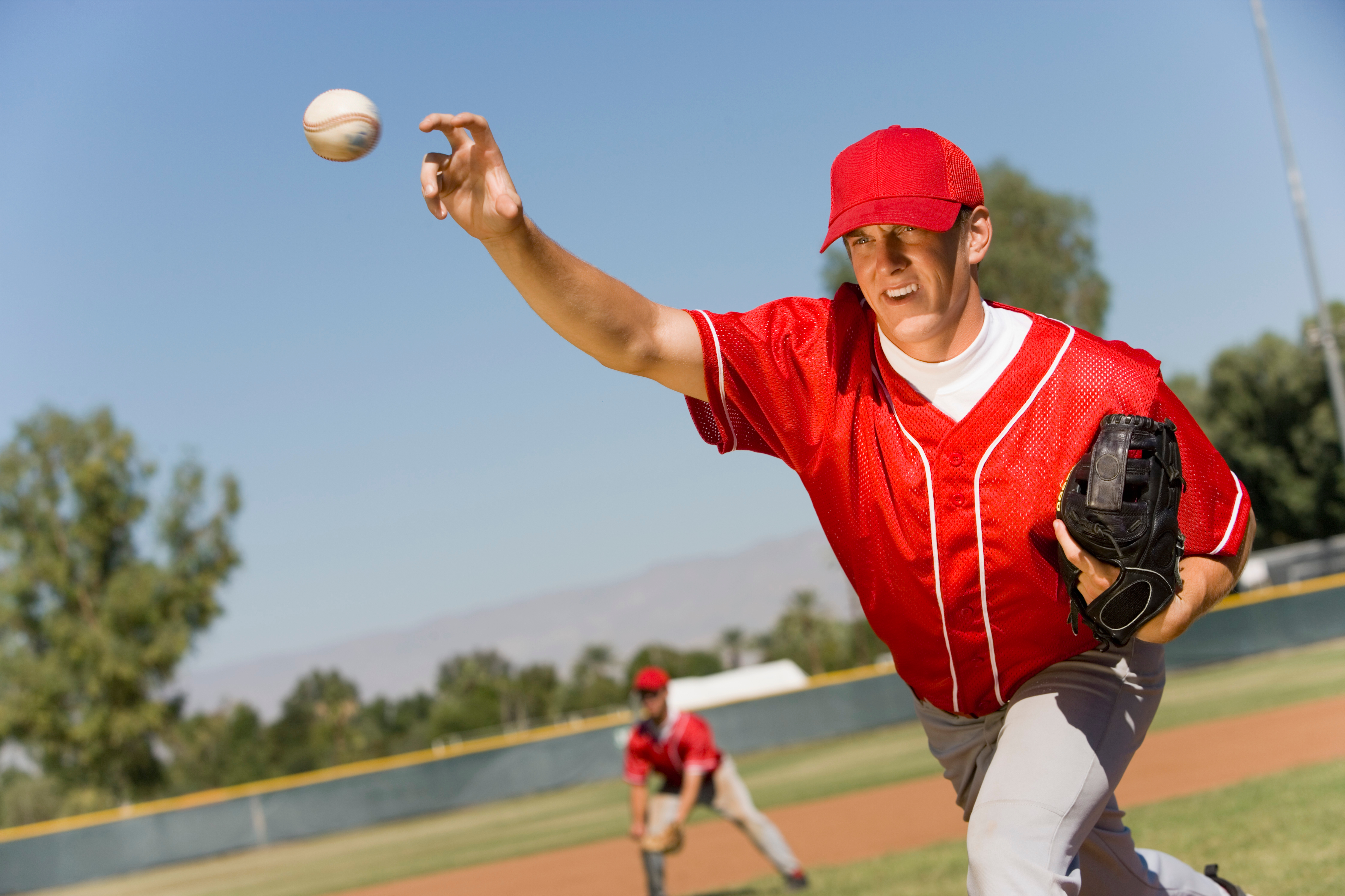 Pitcher Releasing Baseball